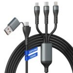 3IN1100W USB C to Multi Fast Charging Cable 3M/10Ft with MFi Certified
