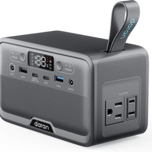 DARAN Portable Power Station 89.6Wh LiFePO4 Battery 100W(200W Peak)